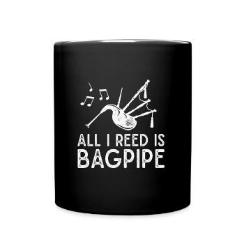 Cornemuse Instrument de musique Cornemuse - Mug uni - noir - Devant