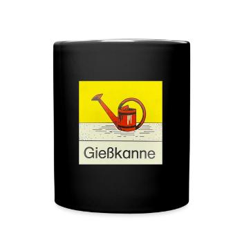 Gießkanne - Tasse einfarbig - Schwarz - Vorne