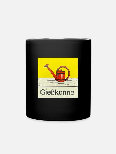 Gießkanne - Tasse einfarbig - Schwarz