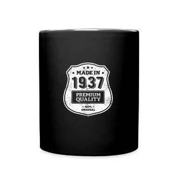 MADE IN 1937 - Mug uni - noir - Devant