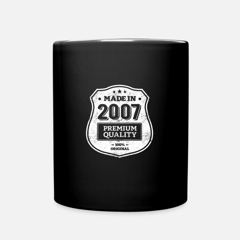 MADE IN 2007 - Full Colour Mug - black