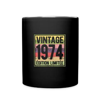 VINTAGE 1974 EDITION LIMITEE - Mug uni - noir - Devant