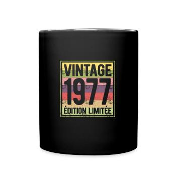 VINTAGE 1977 EDITION LIMITEE - Mug uni - noir - Devant