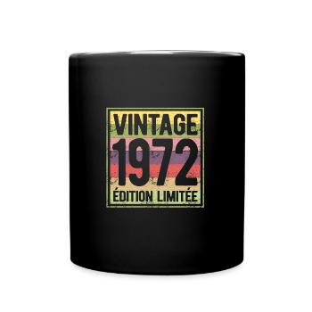 VINTAGE 1972 EDITION LIMITEE - Mug uni - noir - Devant