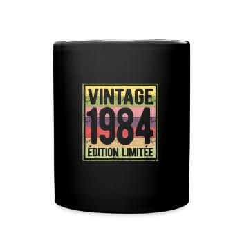 VINTAGE 1984 EDITION LIMITEE - Mug uni - noir - Devant