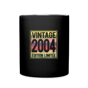 VINTAGE 2004 EDITION LIMITEE - Mug uni - noir - Devant