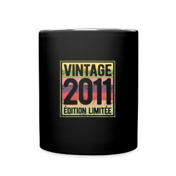 VINTAGE 2011 EDITION LIMITEE - Mug uni - noir - Devant