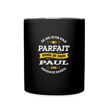 PAUL PARFAIT - PRENOM PAUL - Mug uni - noir - Devant