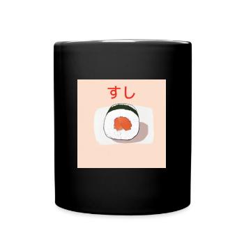 Sushi - Tasse einfarbig - Schwarz - Vorne