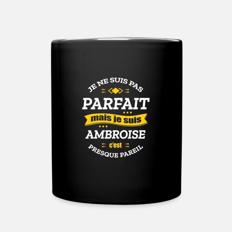 AMBROISE PARFAIT - PRENOM AMBROISE - Mug uni - noir