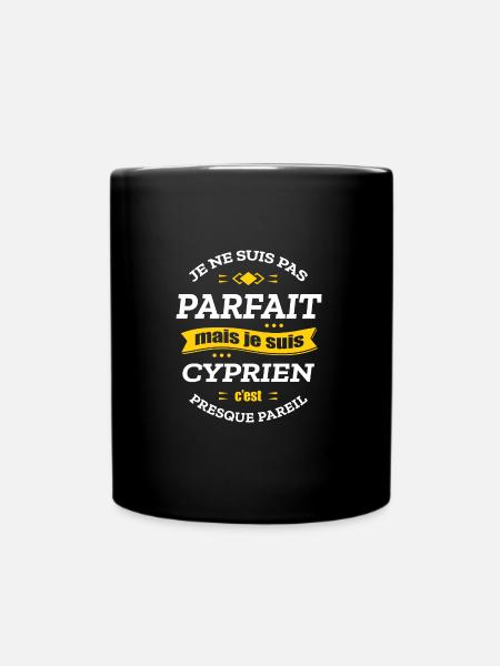 CYPRIEN PARFAIT - PRENOM CYPRIEN - Mug uni - noir