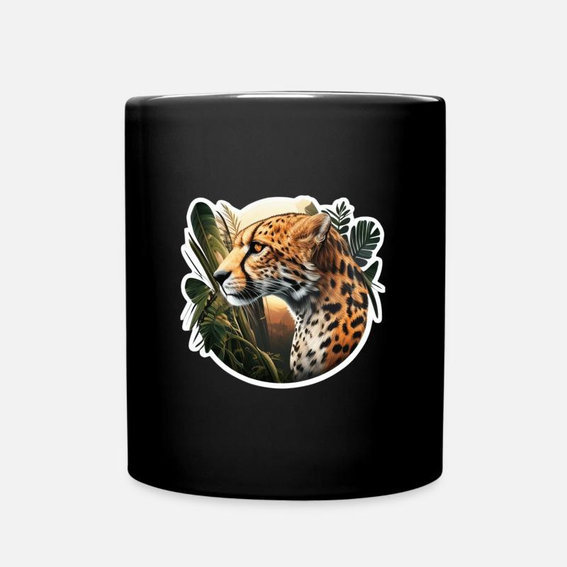 Guépard dans la brousse - Mug uni - noir