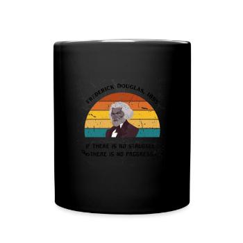Frederick Douglas Tribute Black History Month - Full Colour Mug - black - Front