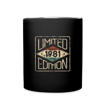 Limited Edition Awesome Vintage 1981 Birthday - Full Colour Mug - black - Front