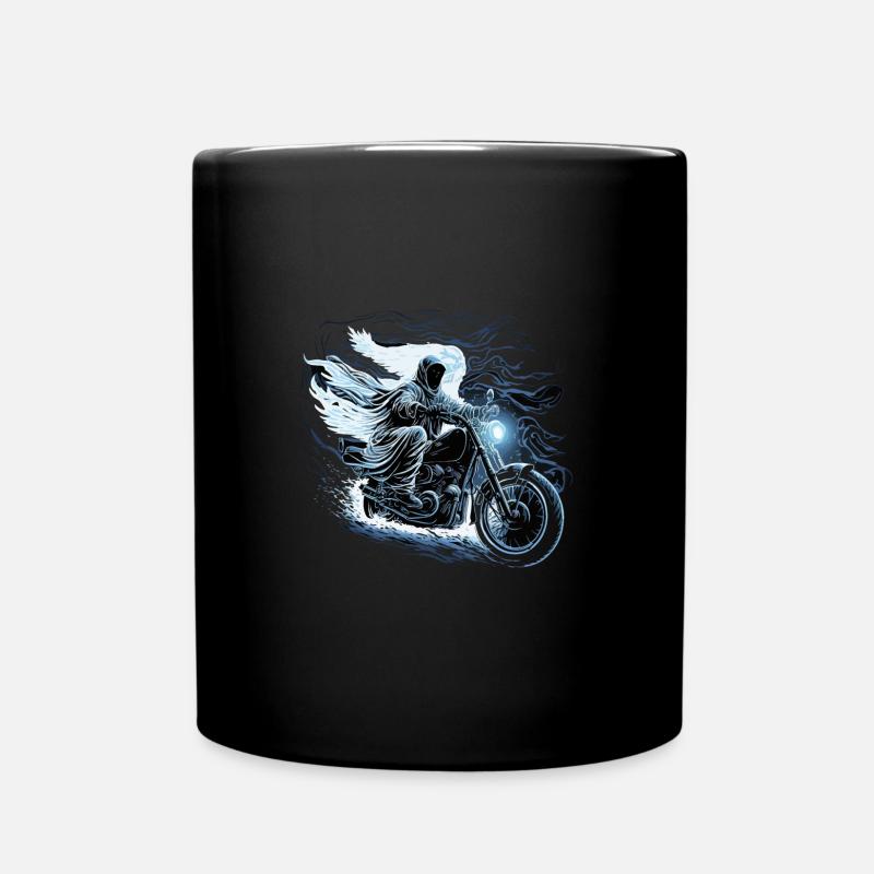 Horror Motorrad Geist - Tasse einfarbig - Schwarz