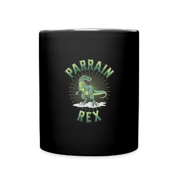 Parrain rex baptême humour homme t-shirt - Mug uni - noir - Devant