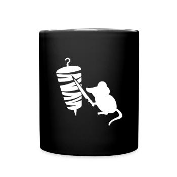Kebab Grill Souris - Mug uni - noir - Devant