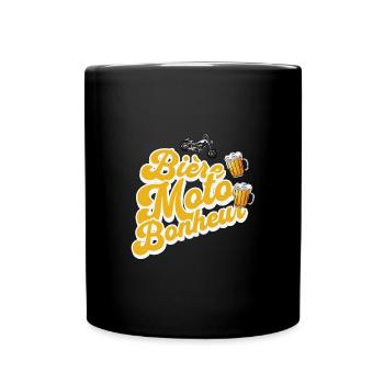 Humour bière apéro moto homme cadeau pour motard - Mug uni - noir - Devant