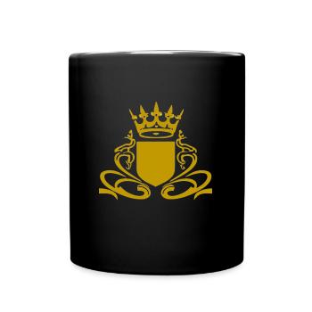 Wappen - Tasse einfarbig - Schwarz - Vorne
