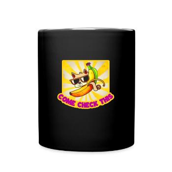 come check this - Tasse einfarbig - Schwarz - Vorne