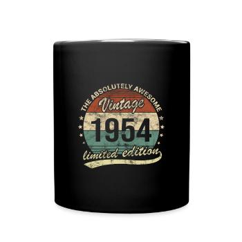 Génial depuis le design d’anniversaire rétro vintage 1954 - Mug uni - noir - Devant