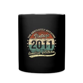 Génial depuis le design d’anniversaire rétro vintage 2011 - Mug uni - noir - Devant