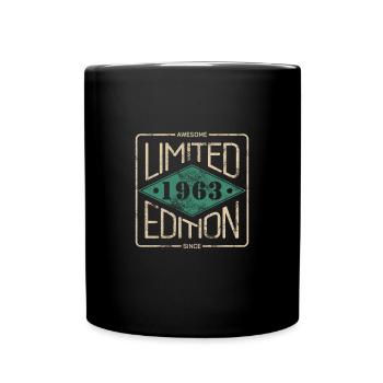 Awesome Since 1963 Retro Vintage Design - Tasse einfarbig - Schwarz - Vorne