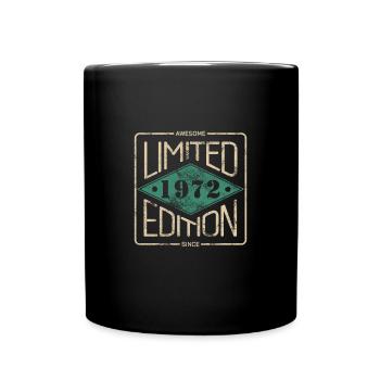 Awesome Since 1972 Retro Vintage Design - Tasse einfarbig - Schwarz - Vorne
