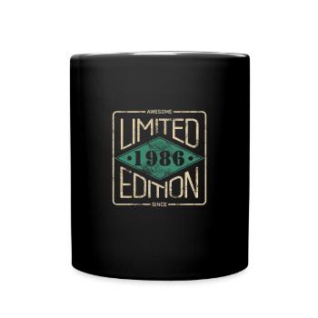 Awesome Since 1986 Retro Vintage Design - Tasse einfarbig - Schwarz - Vorne