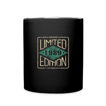 Awesome Since 1989 Retro Vintage Design - Full Colour Mug - black - Front