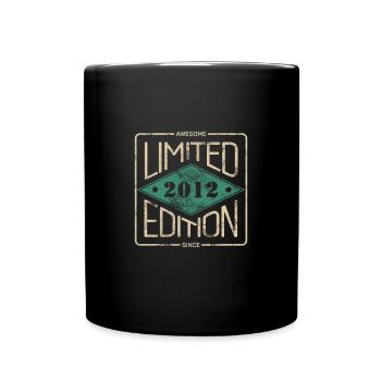 Awesome Since 2012 Retro Vintage Design - Full Colour Mug - black - Front