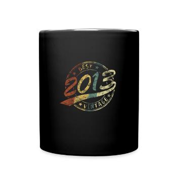 Best Vintage Jahrgang 2013 Retro Design - Full Colour Mug - black - Front