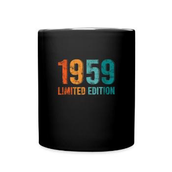 Limited Edition Vintage 1959 Retro Vintage - Full Colour Mug - black - Front
