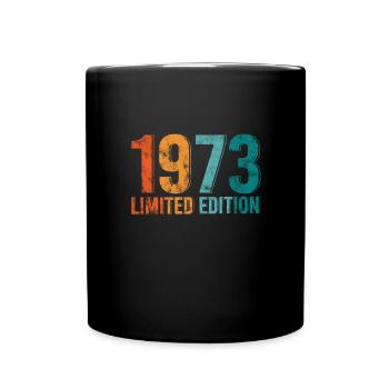 Limited Edition Vintage 1973 Retro Design - Full Colour Mug - black - Front