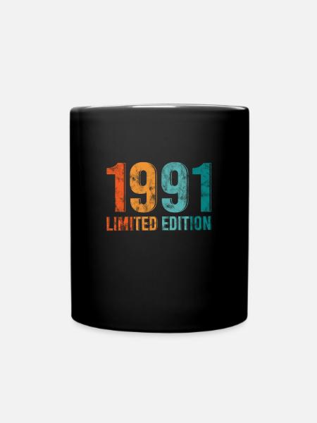 Edition Limitée Vintage 1991 Retro Design - Mug uni - noir