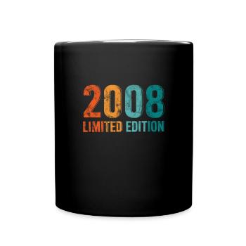 Limited Edition Vintage 2008 Retro Design - Full Colour Mug - black - Front