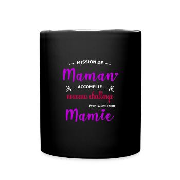 Mission meilleure mamie - Mug uni - noir - Devant