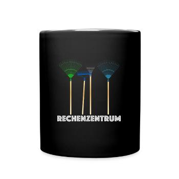 Rechenzentrum | Computer, Internet, PC, Gärtner - Tasse einfarbig - Schwarz - Vorne