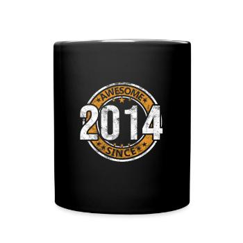 Awesome Since 2013 Retro Vintage Birthday - Full Colour Mug - black - Front