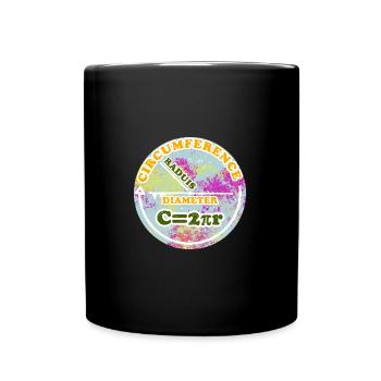 Scope Pi Math Equation - Full Colour Mug - black - Front