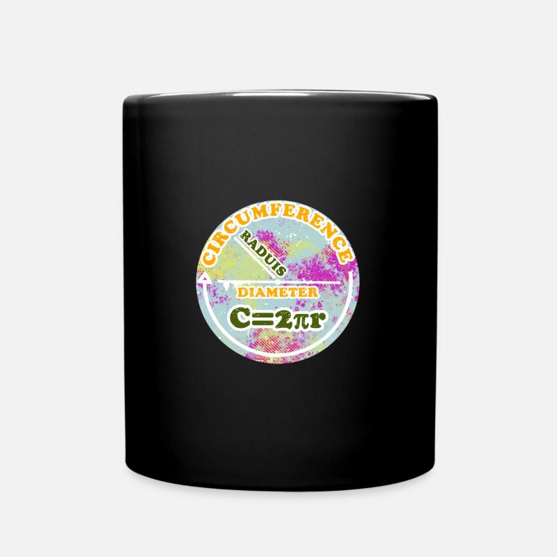 Umfang Pi Mathe-Gleichung - Tasse einfarbig - Schwarz