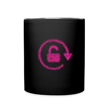 Té de style serrure - Mug uni - noir - Devant