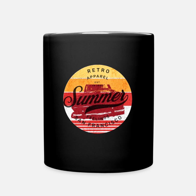 Retro Summer - Classic - Full Colour Mug - black