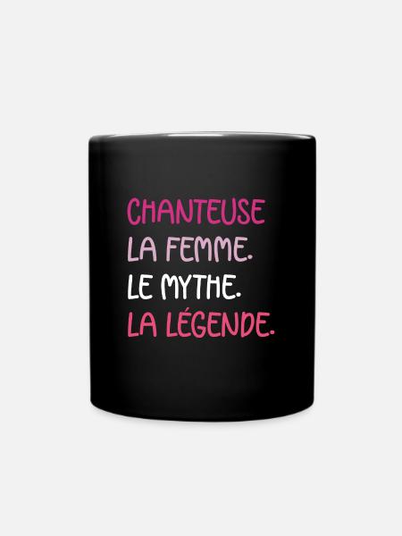 chanteuse - Mug uni - noir