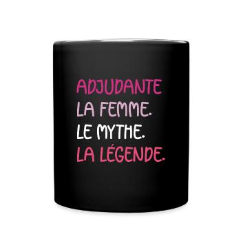 adjudante - Mug uni - noir - Devant