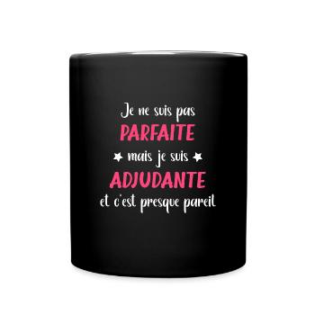 Adjudante - Mug uni - noir - Devant