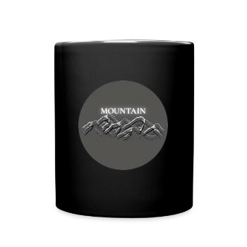 Mountain - Full Colour Mug - black - Front