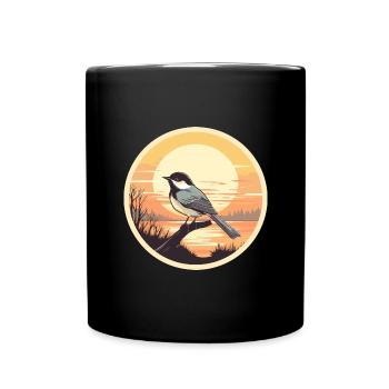 Meise - Tasse einfarbig - Schwarz - Vorne