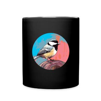 Meise - Tasse einfarbig - Schwarz - Vorne
