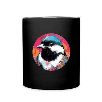 Meise - Tasse einfarbig - Schwarz - Vorne